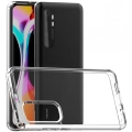 Xiaomi Mi Note 10 Lite Kılıf Korumalı Kenarları Silikon Arkası Sert Coss Kapak  - Şeffaf