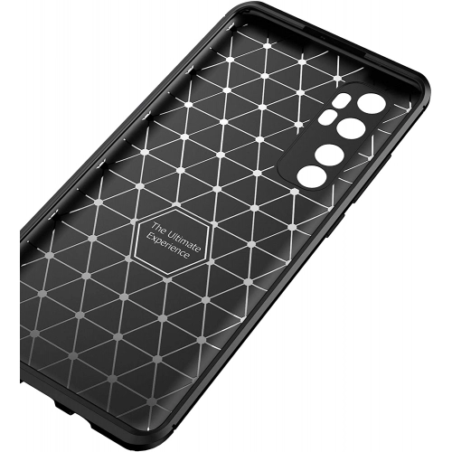 Xiaomi Mi Note 10 Lite Kılıf Silikon Parmak İzi Bırakmayan Karbon Soft Negro Kapak - Siyah