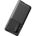 Xiaomi Mi Note 10 Lite Kılıf Silikon Parmak İzi Bırakmayan Karbon Soft Negro Kapak - Siyah