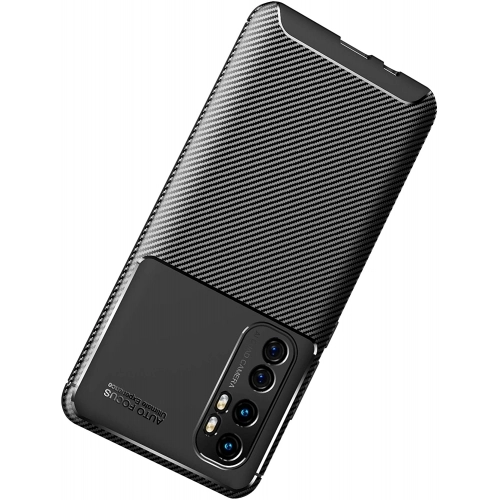 Xiaomi Mi Note 10 Lite Kılıf Silikon Parmak İzi Bırakmayan Karbon Soft Negro Kapak - Siyah