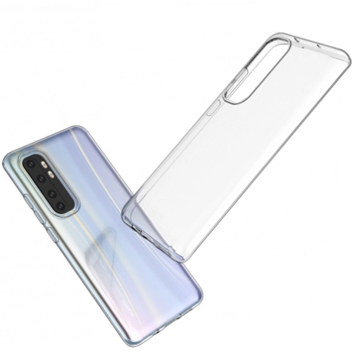 Xiaomi Mi Note 10 Lite Kılıf Kamera Korumalı Esnek Silikon Kapak - Şeffaf