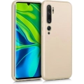 Xiaomi Mi Note 10 Pro Kılıf İnce Soft Mat Renkli Esnek Silikon Kapak - Gold