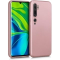 Xiaomi Mi Note 10 Pro Kılıf İnce Soft Mat Renkli Esnek Silikon Kapak - Rose Gold