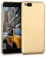 Xiaomi Mi Note 3 Kılıf İnce Mat Esnek Silikon - Gold