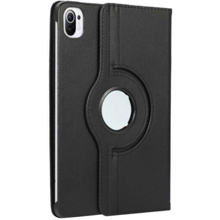 Xiaomi Mi Pad 5 Pro Tablet Kılıfı 360 Derece Dönebilen Standlı Kapak - Siyah