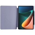 Xiaomi Mi Pad 5 Pro Tablet Kılıfı Standlı Tri Folding Kalemlikli Silikon Smart Cover - Koyu Yeşil