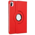 Xiaomi Mi Pad 5 Tablet Kılıfı 360 Derece Dönebilen Standlı Kapak - Kırmızı