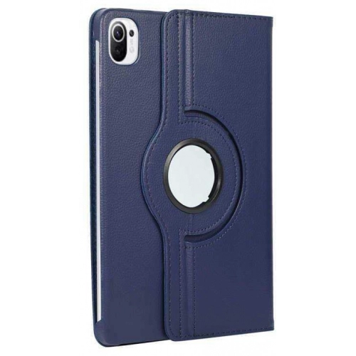 Xiaomi Mi Pad 5 Tablet Kılıfı 360 Derece Dönebilen Standlı Kapak - Lacivert