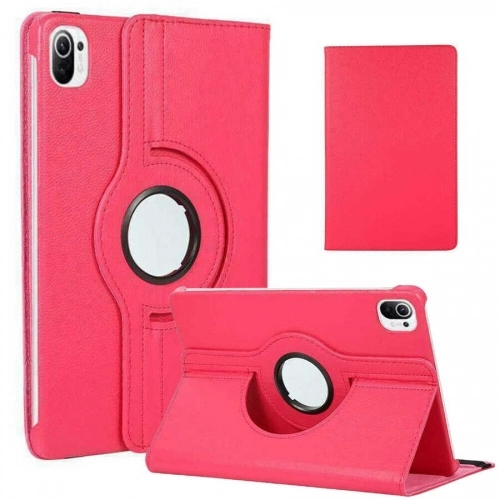 Xiaomi Mi Pad 5 Tablet Kılıfı 360 Derece Dönebilen Standlı Kapak - Pembe