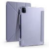 Xiaomi Mi Pad 5 Tablet Kılıfı Standlı Tri Folding Kalemlikli Silikon Smart Cover - Mor