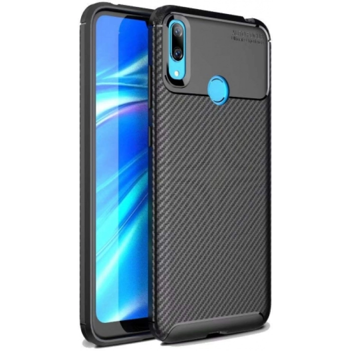 Xiaomi Mi Play Kılıf Silikon Parmak İzi Bırakmayan Karbon Soft Negro Kapak - Siyah