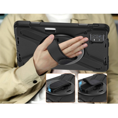 Xiaomi Pad 6 Kılıf Zore Defender Boyun Askılı Tablet Silikon - Siyah