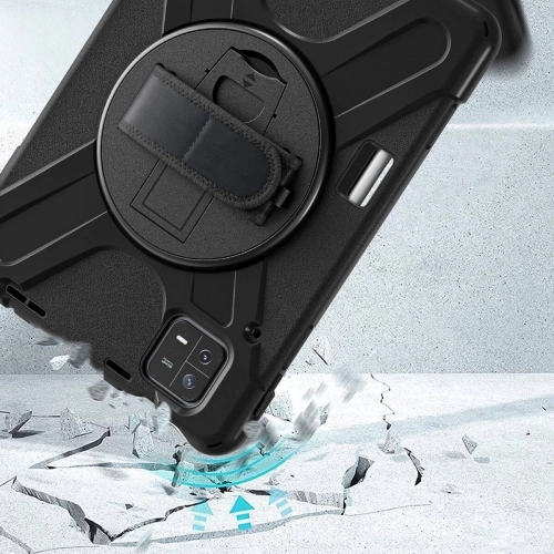 Xiaomi Pad 6 Kılıf Zore Defender Boyun Askılı Tablet Silikon - Siyah