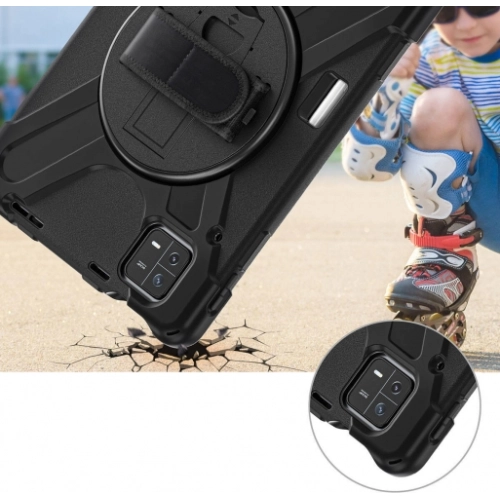 Xiaomi Pad 6 Kılıf Zore Defender Boyun Askılı Tablet Silikon - Siyah