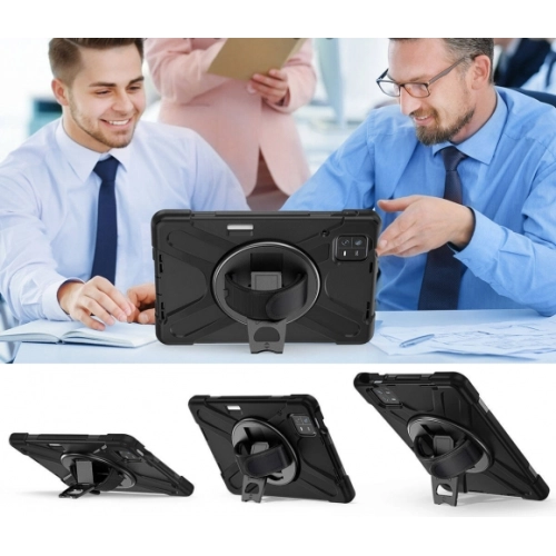 Xiaomi Pad 6 Kılıf Zore Defender Boyun Askılı Tablet Silikon - Siyah