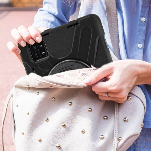 Xiaomi Pad 6 Kılıf Zore Defender Boyun Askılı Tablet Silikon - Siyah