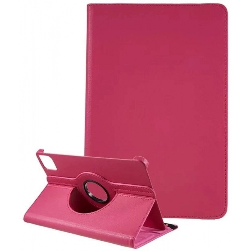 Xiaomi Pad 6 Tablet Kılıfı 360 Derece Dönebilen Standlı Kapak - Pembe Koyu