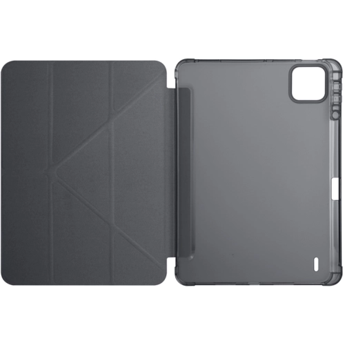 Xiaomi Pad 7 Tablet Kılıfı Standlı Tri Folding Kalemlikli Silikon Smart Cover - Koyu Yeşil