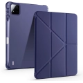 Xiaomi Pad 7 Tablet Kılıfı Standlı Tri Folding Kalemlikli Silikon Smart Cover - Lacivert