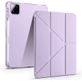 Xiaomi Pad 7 Tablet Kılıfı Standlı Tri Folding Kalemlikli Silikon Smart Cover - Lila