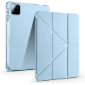 Xiaomi Pad 7 Tablet Kılıfı Standlı Tri Folding Kalemlikli Silikon Smart Cover - Mavi