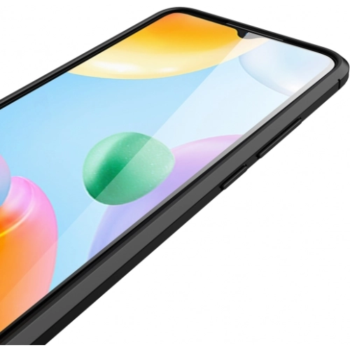 Xiaomi Poco C40 Kılıf Deri Görünümlü Lüks Parmak İzi Bırakmaz Niss Silikon Kapak - Siyah