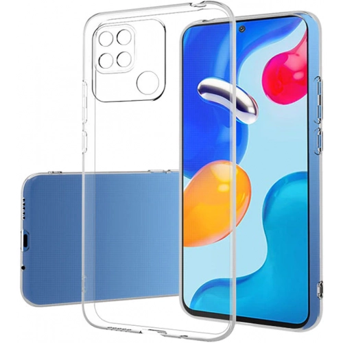 Xiaomi Poco C40 Kılıf Kamera Korumalı Esnek Silikon Kapak - Şeffaf