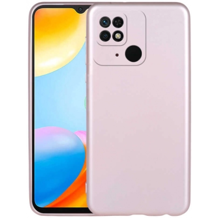 Xiaomi Poco C40 Kılıf İnce Soft Mat Renkli Esnek Silikon Kapak - Rose Gold