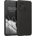 Xiaomi Poco C40 Kılıf İnce Soft Mat Renkli Esnek Silikon Kapak - Siyah