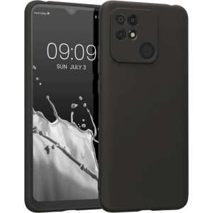 Xiaomi Poco C40 Kılıf İnce Soft Mat Renkli Esnek Silikon Kapak - Siyah