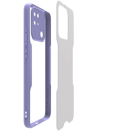 Xiaomi Poco C40 Kılıf Renkli Silikon Kamera Lens Korumalı Şeffaf Parfe Kapak - Yeşil