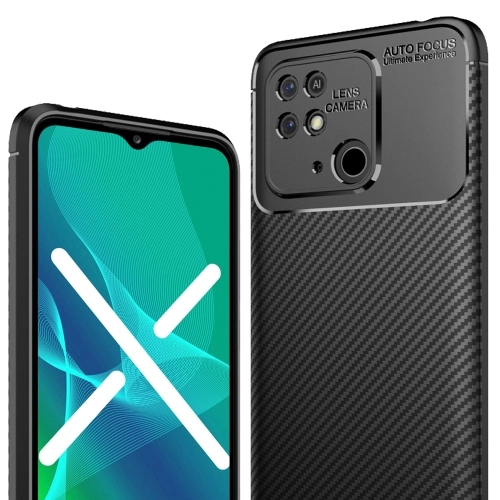 Xiaomi Poco C40 Kılıf Silikon Parmak İzi Bırakmayan Karbon Soft Negro Kapak - Lacivert