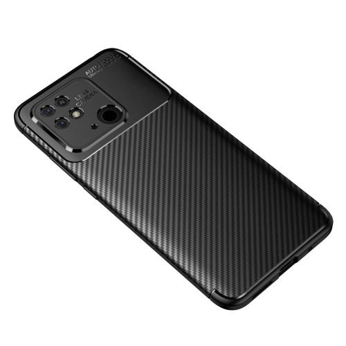 Xiaomi Poco C40 Kılıf Silikon Parmak İzi Bırakmayan Karbon Soft Negro Kapak - Siyah