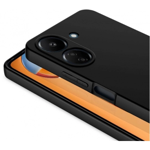 Xiaomi Poco C65 Kılıf İçi Kadife Mat Mara Lansman Silikon Kapak - Koyu Mor