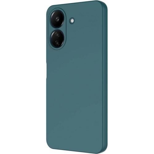 Xiaomi Poco C65 Kılıf İçi Kadife Mat Mara Lansman Silikon Kapak  - Koyu Yeşil