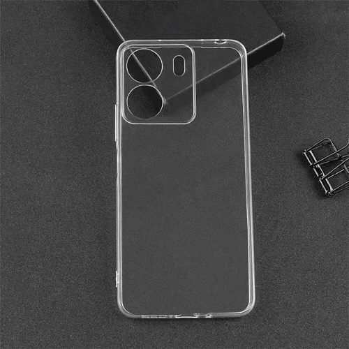 Xiaomi Poco C65 Kılıf Kamera Korumalı Esnek Silikon Kapak - Şeffaf