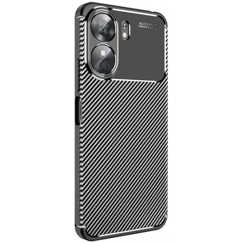 Xiaomi Poco C65 Kılıf Silikon Parmak İzi Bırakmayan Karbon Soft Negro Kapak - Siyah