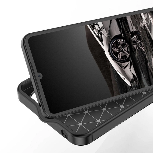 Xiaomi Poco C65 Kılıf Silikon Parmak İzi Bırakmayan Karbon Soft Negro Kapak - Siyah