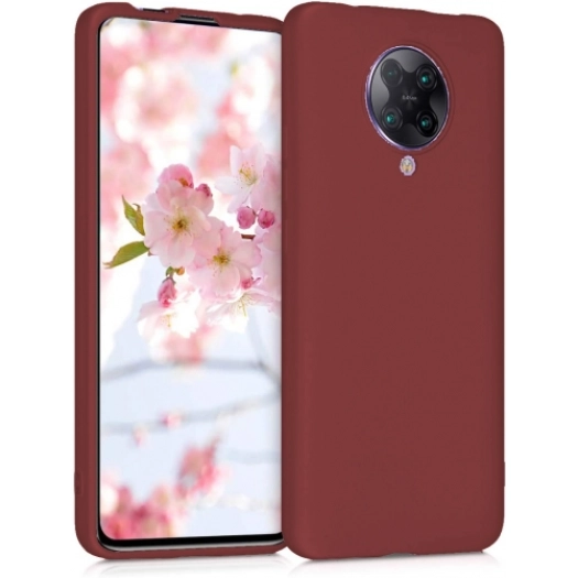 Xiaomi Poco F2 Pro Kılıf İnce Soft Mat Renkli Esnek Silikon Kapak - Mürdüm