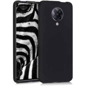 Xiaomi Poco F2 Pro Kılıf İnce Soft Mat Renkli Esnek Silikon Kapak - Siyah