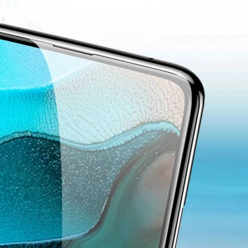 Xiaomi Poco F2 Pro Kırılmaz Cam Tam Kapatan Kenarları Kırılmaya Dayanıklı Cam Ekran Koruyucu - Siyah