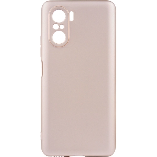 Xiaomi Poco F3 Kılıf İnce Soft Mat Renkli Esnek Silikon Kapak - Gold