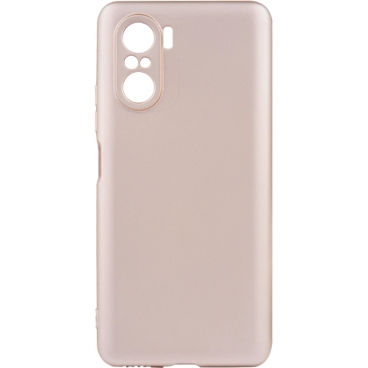 Xiaomi Poco F3 Kılıf İnce Soft Mat Renkli Esnek Silikon Kapak - Gold