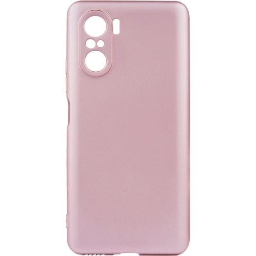 Xiaomi Poco F3 Kılıf İnce Soft Mat Renkli Esnek Silikon Kapak - Rose Gold