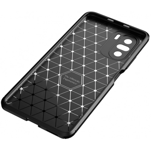 Xiaomi Poco F3 Kılıf Silikon Parmak İzi Bırakmayan Karbon Soft Negro Kapak - Lacivert