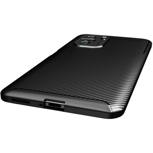 Xiaomi Poco F3 Kılıf Silikon Parmak İzi Bırakmayan Karbon Soft Negro Kapak - Lacivert