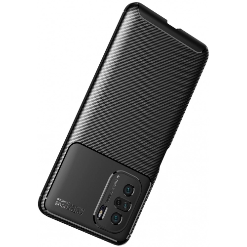 Xiaomi Poco F3 Kılıf Silikon Parmak İzi Bırakmayan Karbon Soft Negro Kapak - Siyah