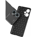 Xiaomi Poco F5 Kılıf Silikon Parmak İzi Bırakmayan Karbon Soft Negro Kapak - Siyah