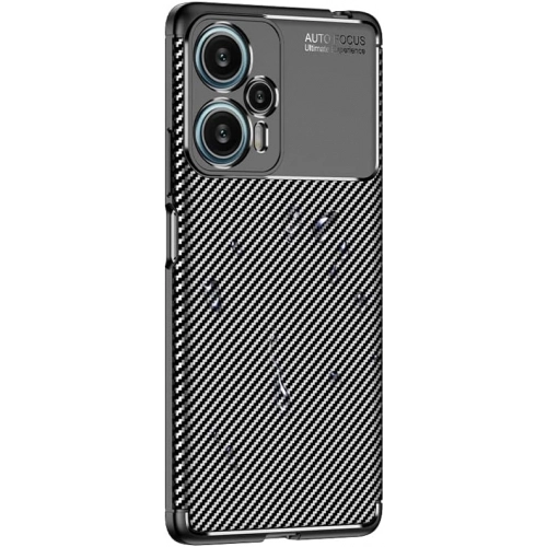 Xiaomi Poco F5 Kılıf Silikon Parmak İzi Bırakmayan Karbon Soft Negro Kapak - Siyah