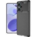 Xiaomi Poco F5 Kılıf Silikon Parmak İzi Bırakmayan Karbon Soft Negro Kapak - Siyah